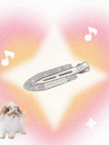 Silver Hairclip with Rhinestone Decorations - IVONA boutique