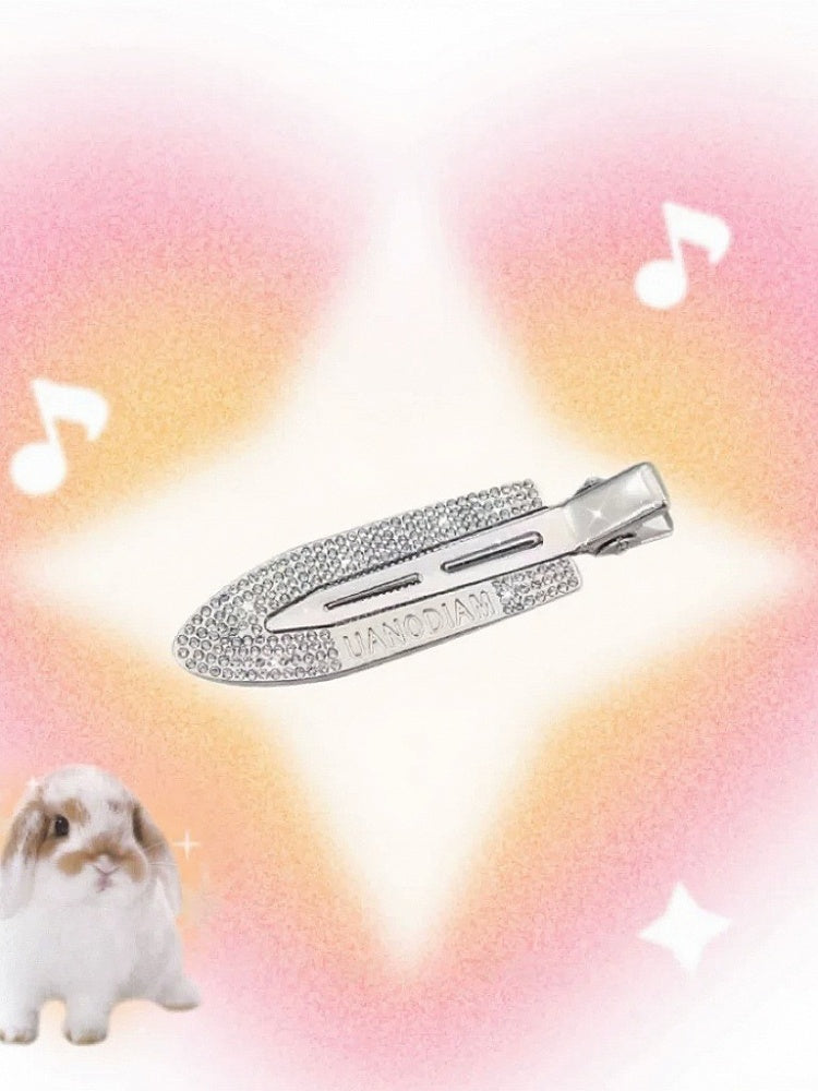 Silver Hairclip with Rhinestone Decorations - IVONA boutique
