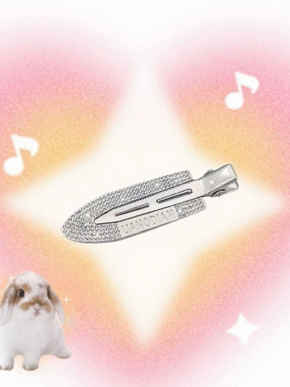 Silver Hairclip with Rhinestone Decorations - IVONA boutique
