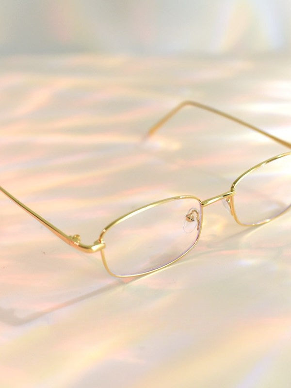 Gold/Silber/Schwarze Cyberpunk-Brille