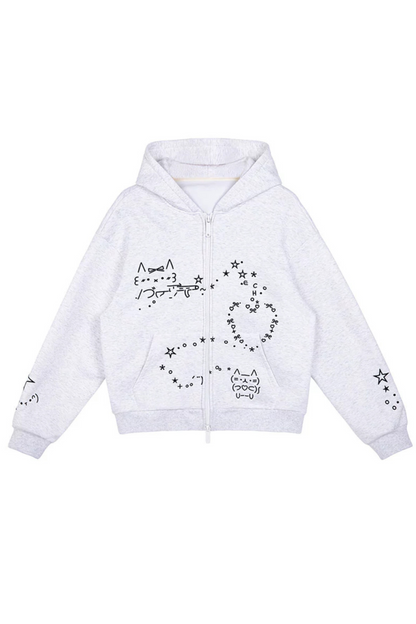 コンピューターレッグ + ストレートフード付きスウェットパンツ ボアパーカー