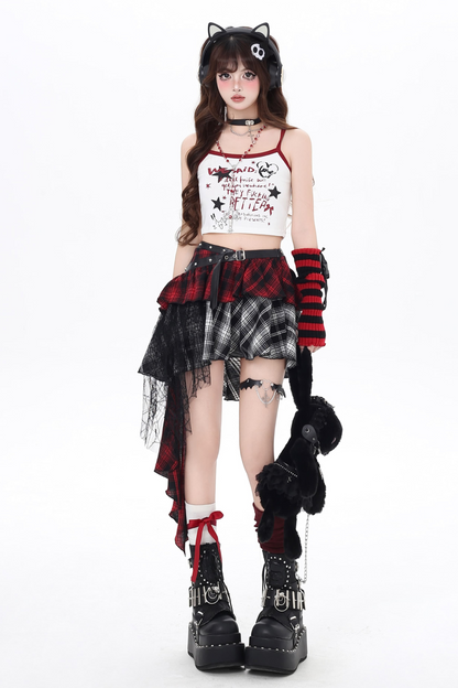 キャミソールタイトレターアメリカングラフィティ