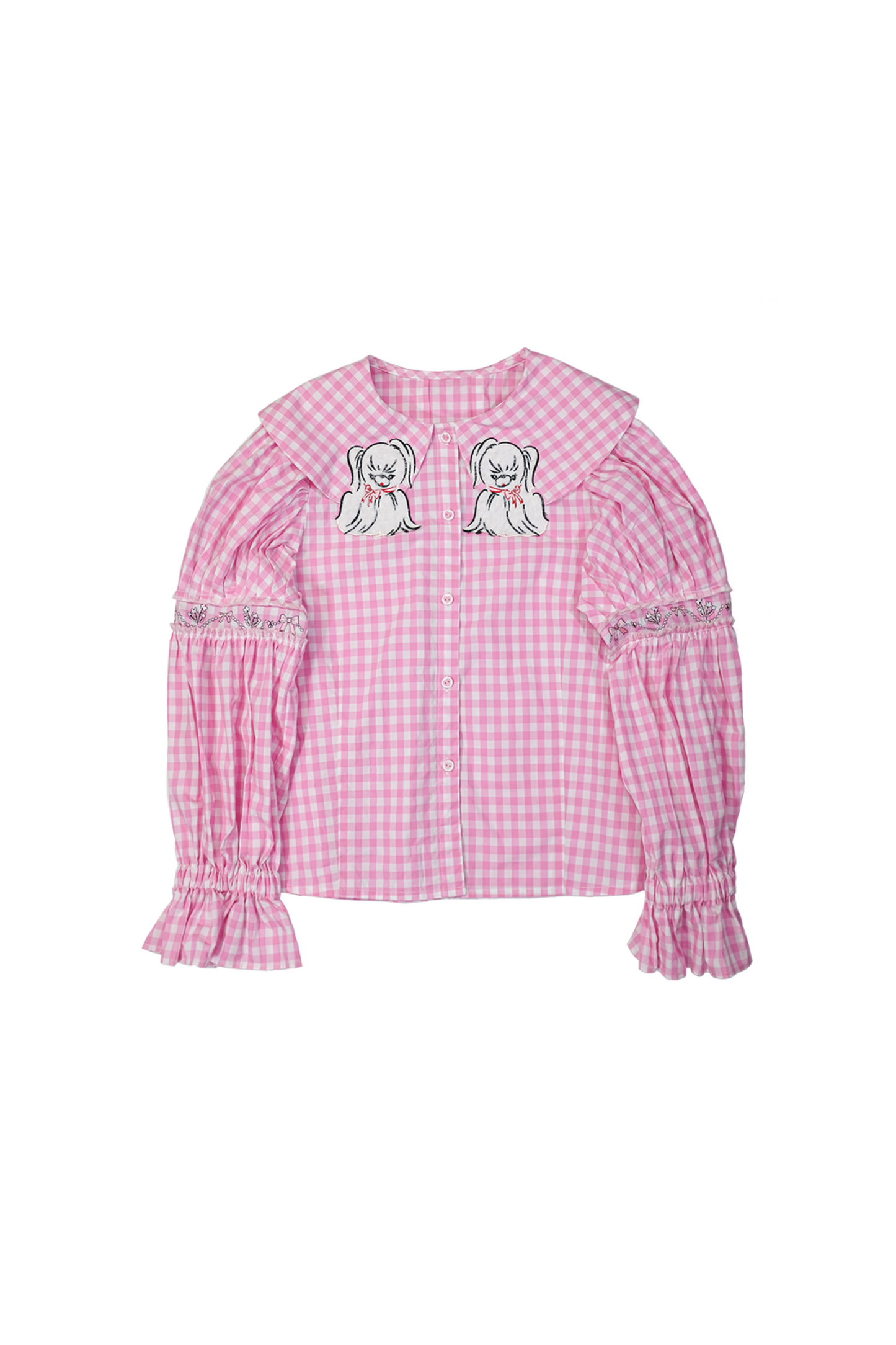 パピースリーブのレトロなロングシャツデザイン