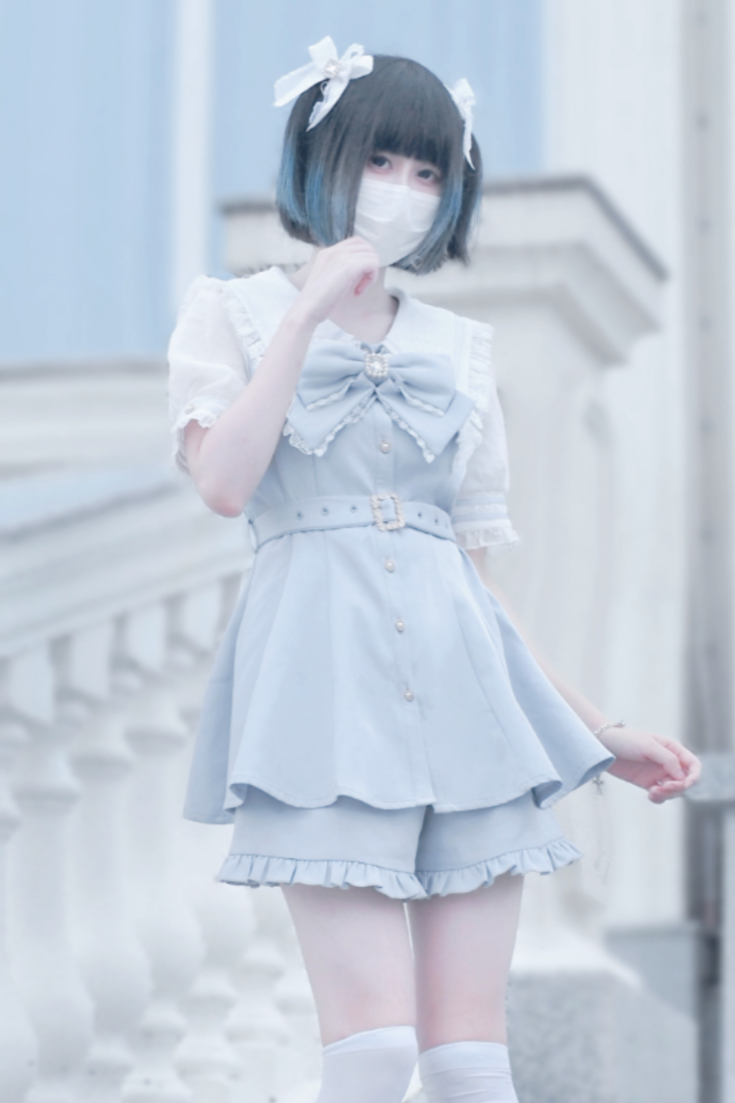 Reservations Sweet Shorts Top Ruffle Sailor + Dark