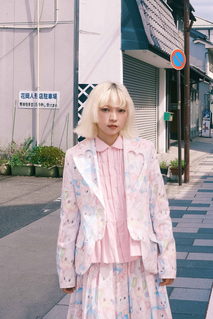 ジャケットy2k + 襟付きスカートファンタジー