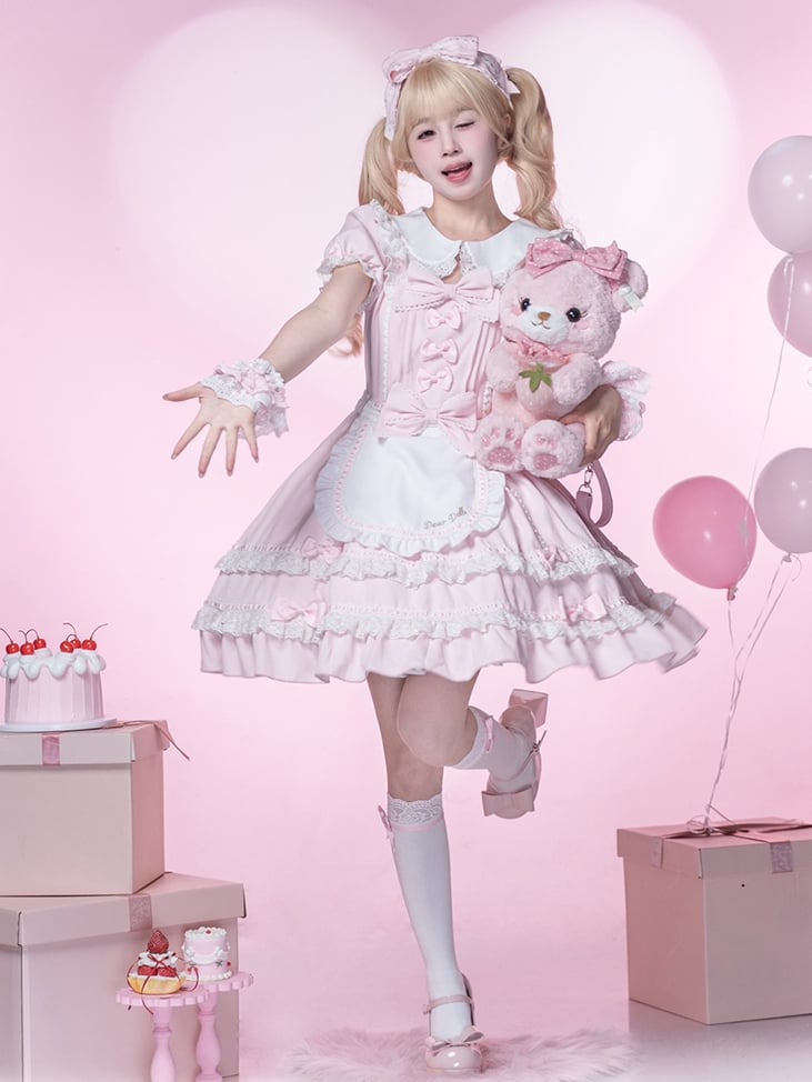 Sweet Lolita Pink Big KC Bow