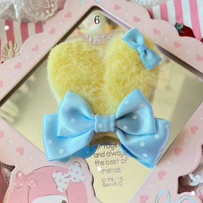 Ears Bowknot Bunny 13 Options Polka-dot Hairclip Decorated Pattern