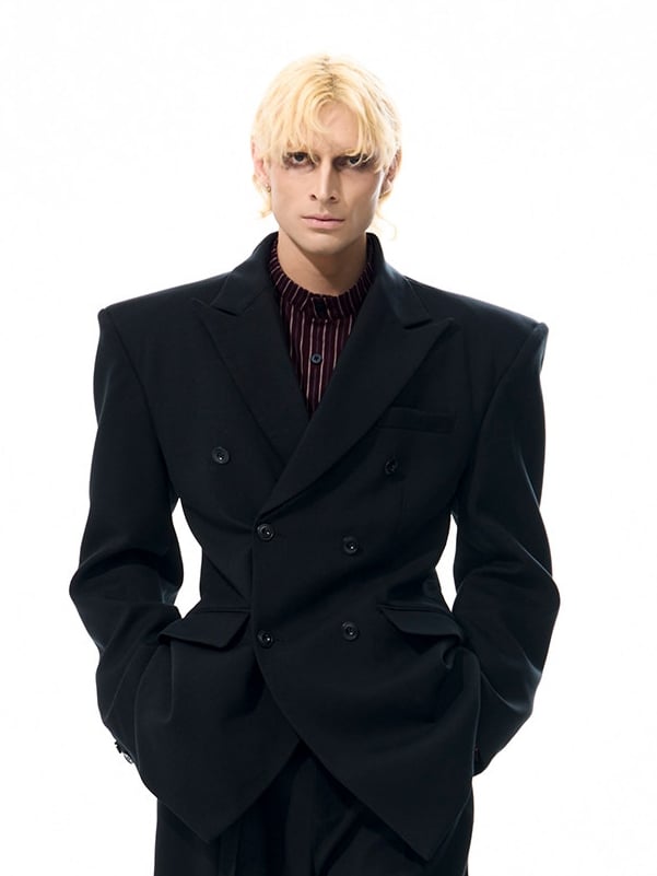 Men's Blazer Shoulder Pads with in Black
