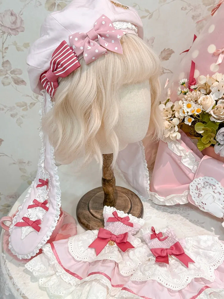 Pink Beret Ears Bunny