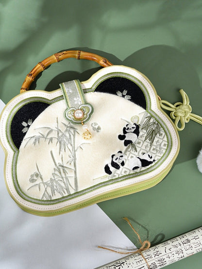 Traditional Panda Bamboo Bag - Miss Cat