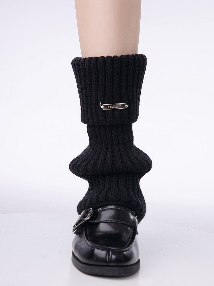 Retro Color 6 Colors Solid Leg Warmers Knitted