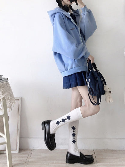 Retro Diamond Pattern Socks Colors 6 Calf