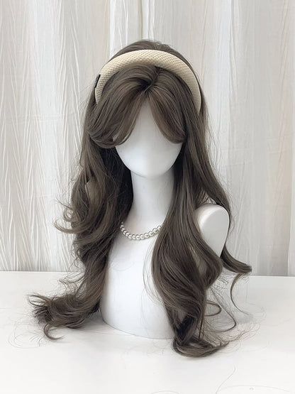 Bangs 65CM Curtain with Wig Wavy Color 3 Options