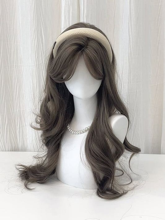 Bangs 65CM Curtain with Wig Wavy Color 3 Options