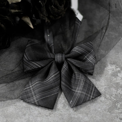 JK Bow Tie Plaid 30 Uniform Options Pattern