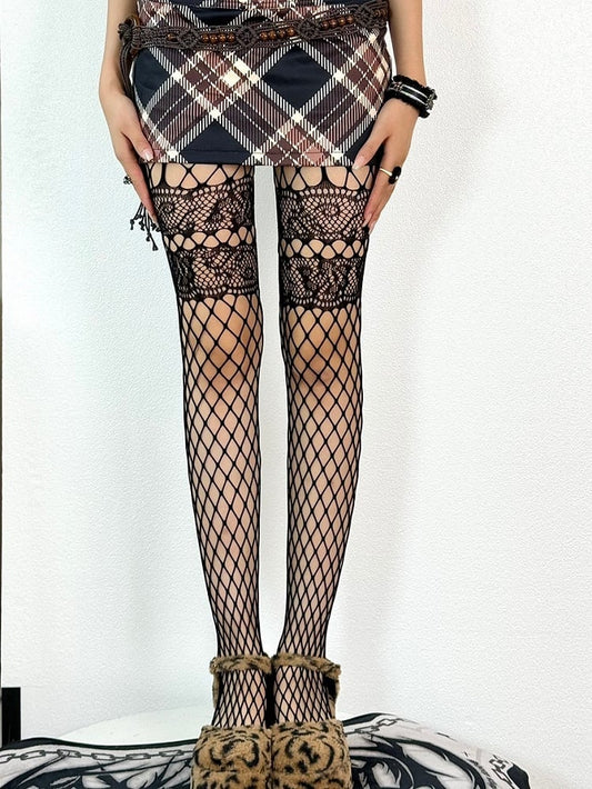 Design Fishnet Color Options Tights 5 Y2K
