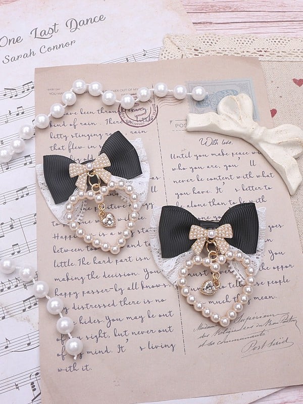 Jirai Bowknot Kei Options Charm Color 8 Hairclip Heart