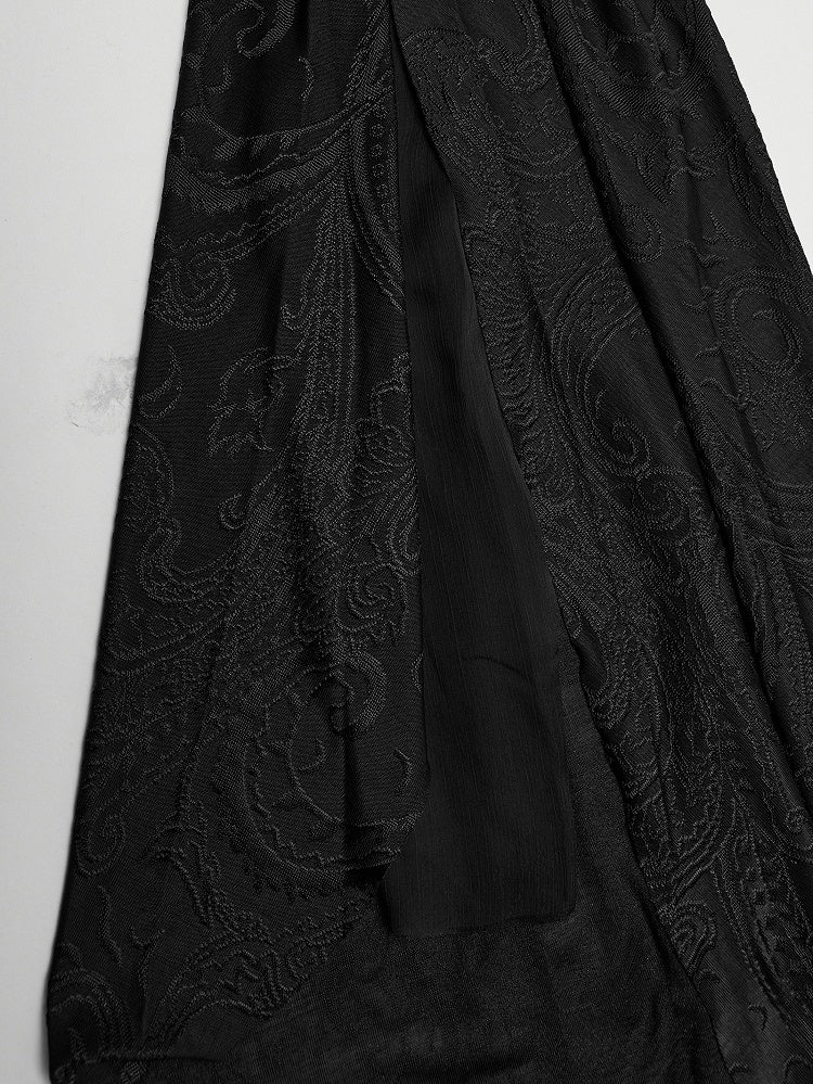 Coat Long Hoodie Gothic Black