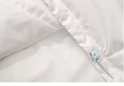 Alice in Wonderland Alice Tweed Patchwork White Hooded Down Jacket