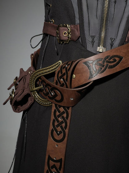 Bag Wasteland Punk Brown with Belt Waist