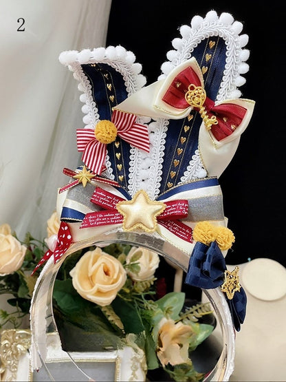 Decorated And Options Pompon Bunny Details Ears KC Star Bowknot 2 Circus