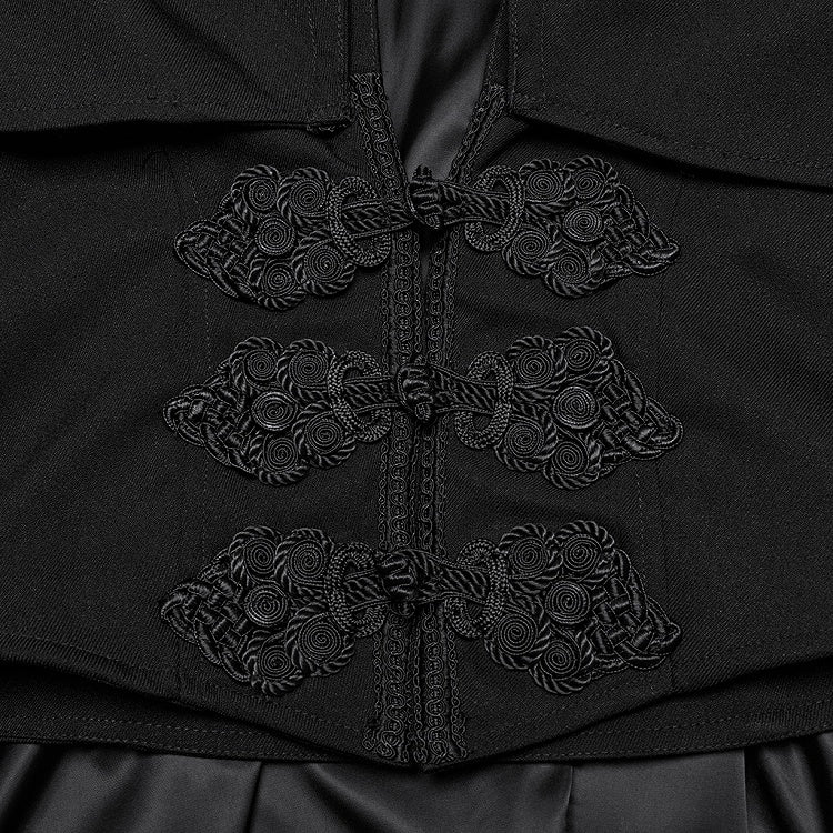 Retro Black Cloak-Jacket Men's Goth