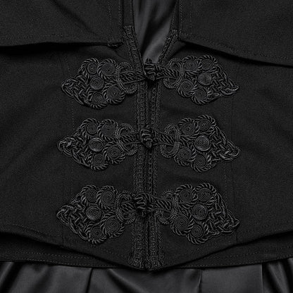 Retro Black Cloak-Jacket Men's Goth