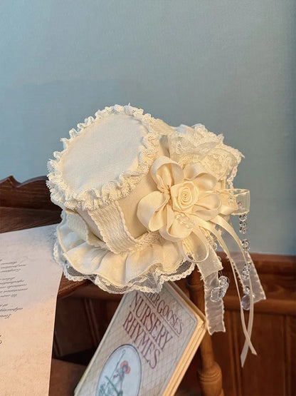 Beige Mini Hat / Blue Black Purple Red