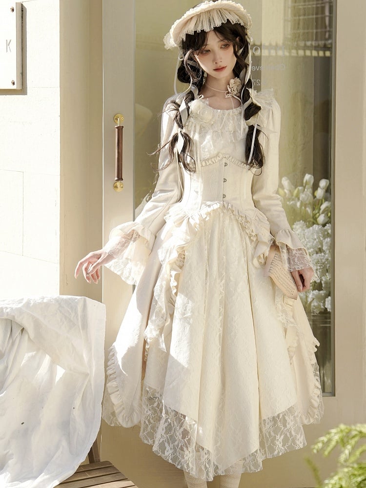 ベージュのボーンコルセットベルト