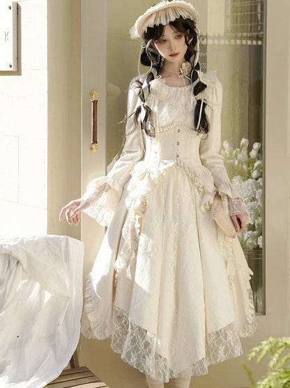 ベージュのボーンコルセットベルト