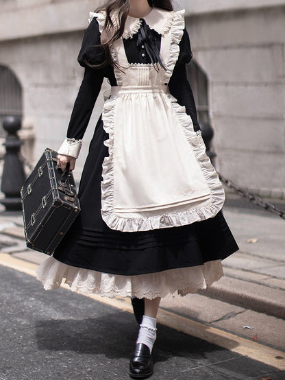 Elegantes Kleid Juliette Schwarze Ärmel