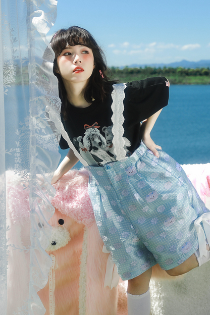 クマペンギンコラージュヴィンテージTシャツ