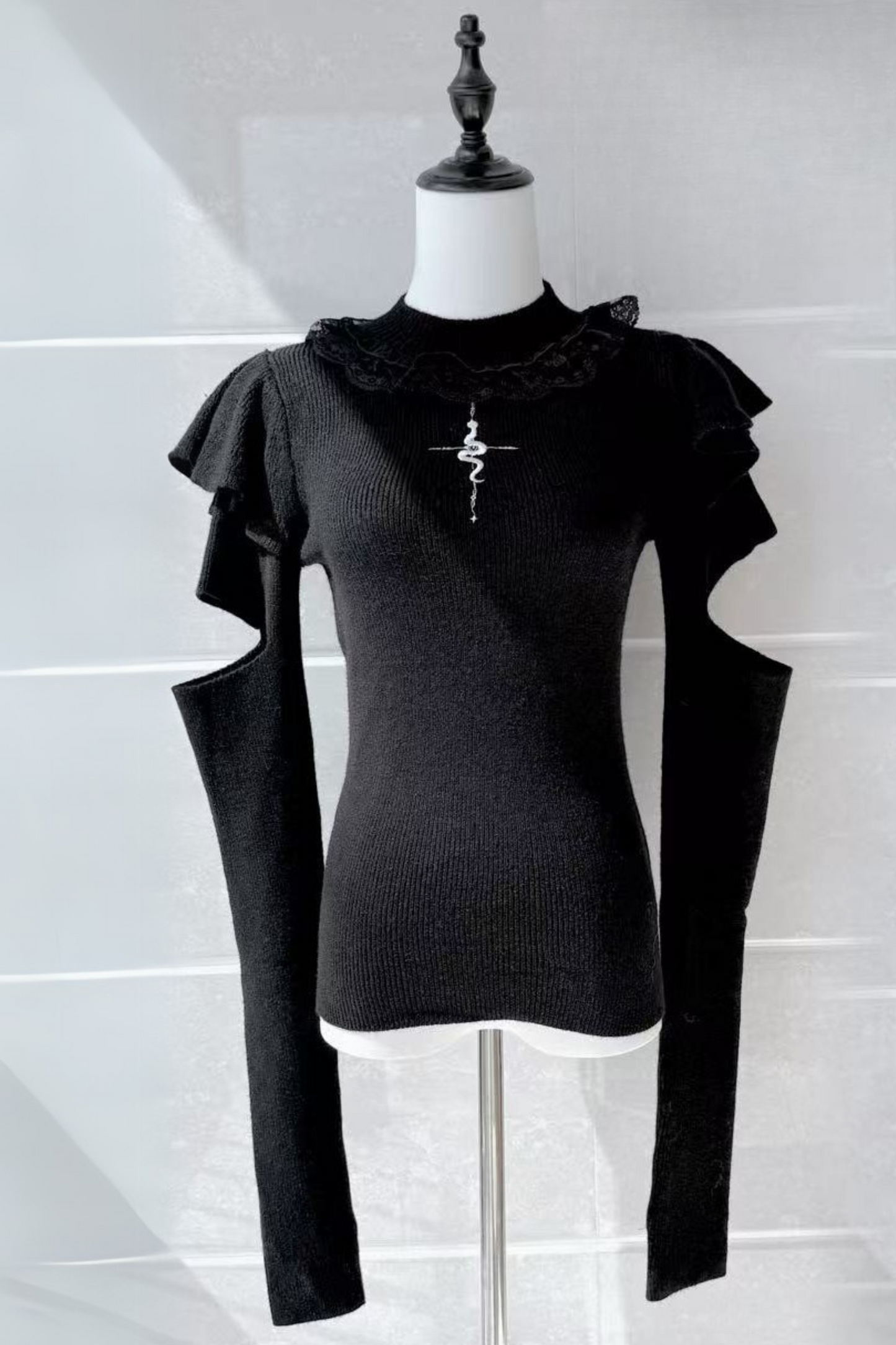 ウォーマーマインアームトップスタイルタイト