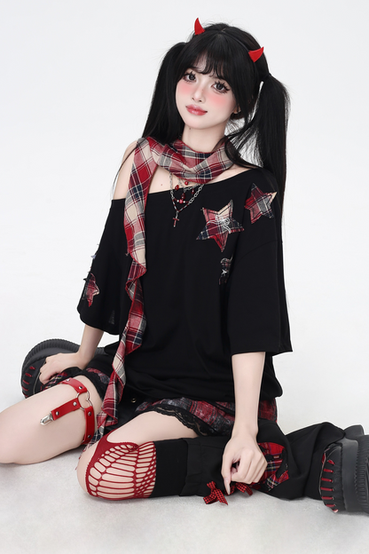 Süße coole Star American Patch Tops