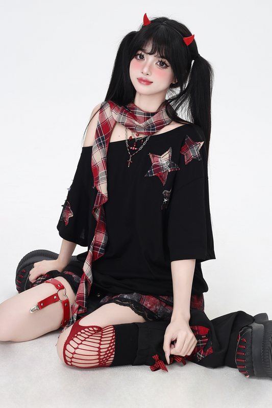 Süße coole Star American Patch Tops