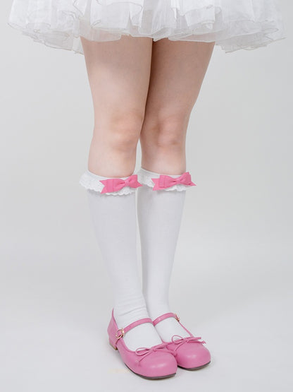 Little Jenny Lolita Bowknot Underknee Stockings