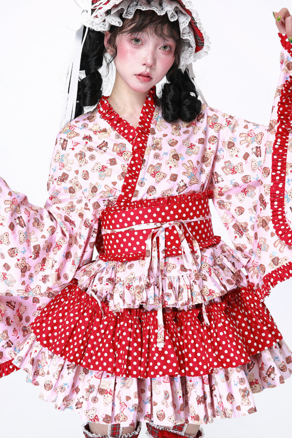 Retro Pop Kimono Lolita Tops