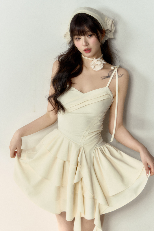 Style Dress Suspender Ballet Soul Cami Cross-Breasted