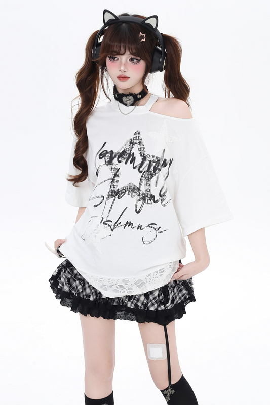 American Sweet Design Top Starry Strapless Cool