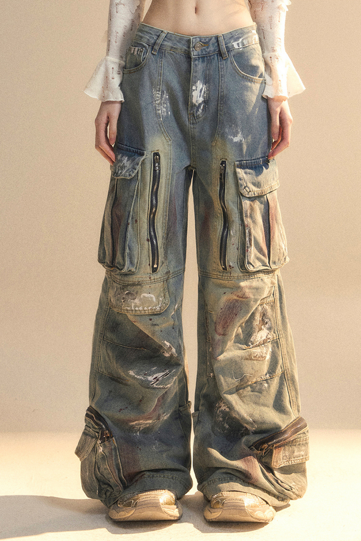 Pants Breeze Leg Jeans Wide