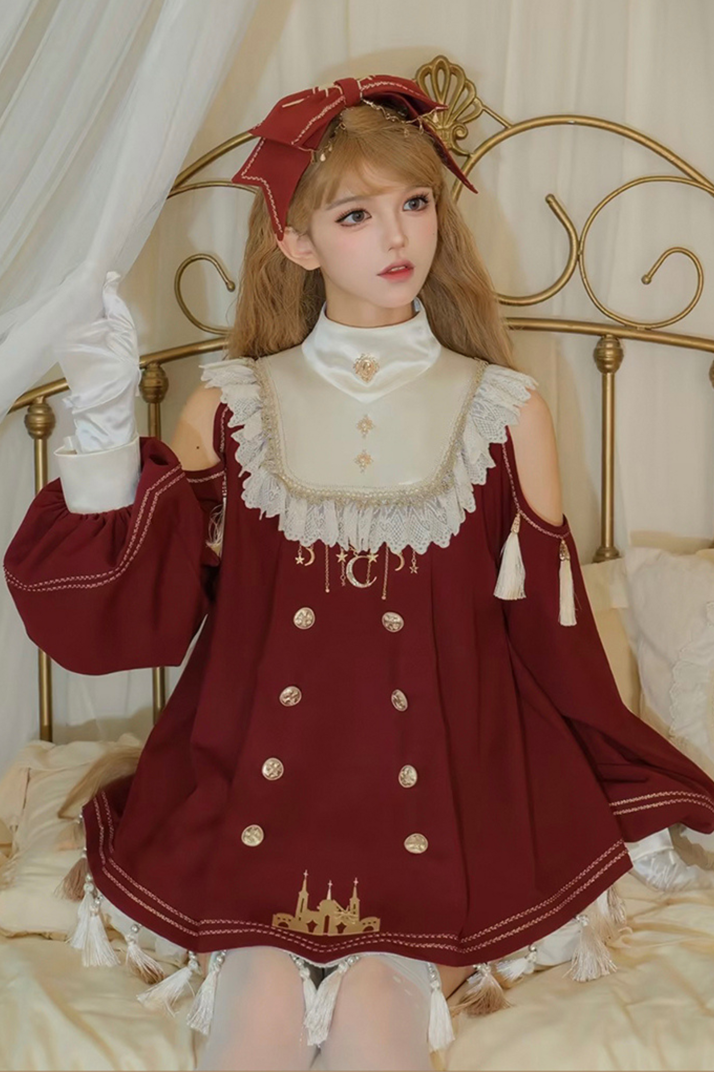 + ロリータビッグドレスドールクラシカルパンツインナーリボン