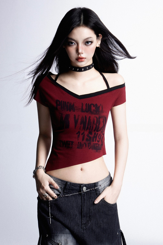 アシンメトリーTシャツ クールスイート