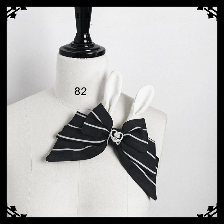 Bunny Muster Optionen Brosche Bowknot Theater Ohren/Polka Dot/Chess