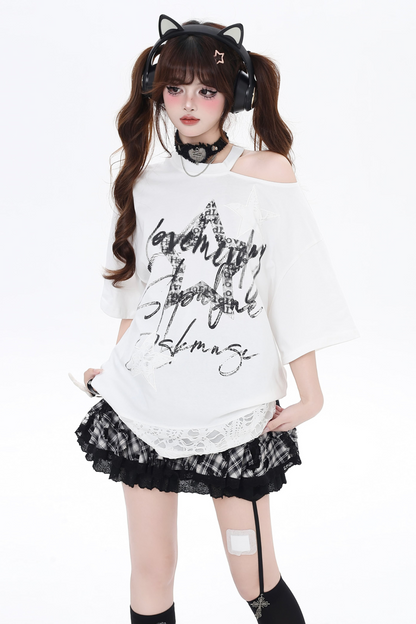 ストラップレス スターリー スイート クール デザイン アメリカン トップス