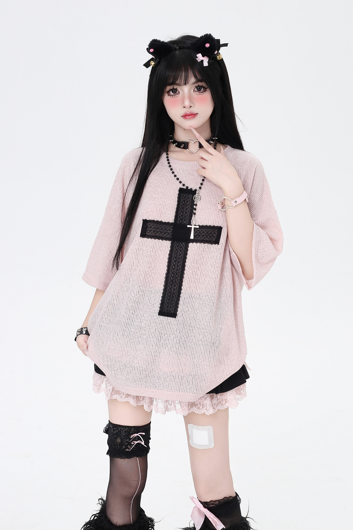 Cross Tops Patch Loose Subculture