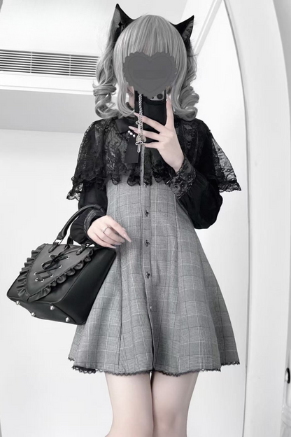 Design Kleid Massenproduktion Mine Kragen Spitze