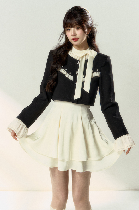 ショート丈フレンチシックジャケット