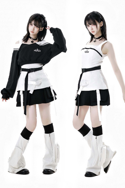 + キャミソール レッグスカート モードウォーマー サイバートップ