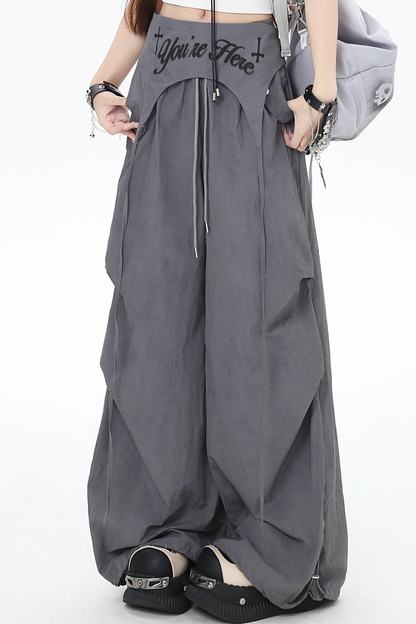 女の子用カジュアルウエストハイスパイスパンツ