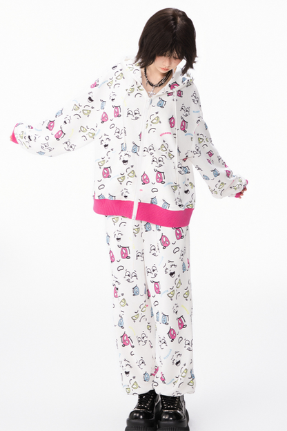 カラフルなポッピンピクトグラムのセットアップデザイン